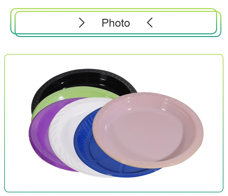 Colorful Portable Plates Disposable Plastic Plates Party Plates