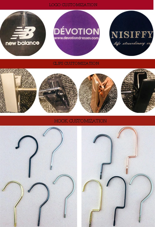 High-End Solid Plastic Gray Pants Hangers for Trousers Clothes