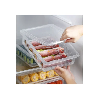 Hochwertige Aufbewahrungsbox für Lebensmittel in der Küche, transparenter Aufbewahrungsbehälter für Obst und Gemüse im Kühlschrank